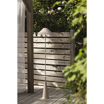 Beżowa lampa stojąca akumulatorowa Cannes IP54 zewnętrzna